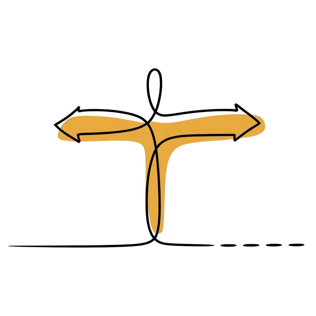Yellow yin-yang symbol creatively depicting balance, suggests harmony and self-awareness in emotional healing.