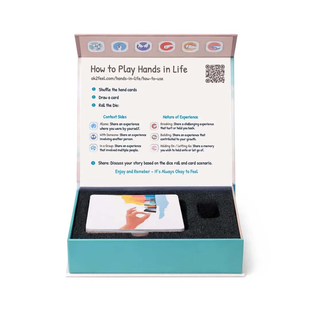 Open Hands in Life card box